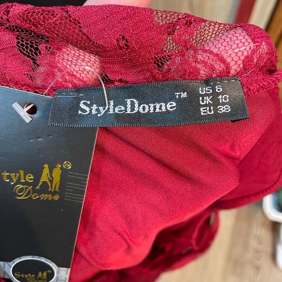 Sleeveless red blouse size 6 nwt - Picture 7 of 8